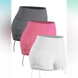 3 PACK Athletic High-Waisted Shorts